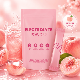 Zero Fat Electrolyte Powder 15 Single Serve Sticks, No Artificial Color & Preservatives Dietary Supplement