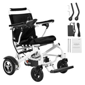 Electric Wheelchair for Adults, 300lbs Capacity, Foldable & Lightweight Motorized Wheelchair, 13-Mile Long Travel Range, All-Terrain Powered Chai