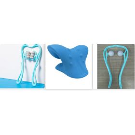 Multifunctional Manual Six-wheel Neck Massager Massage Relieve Roller Massage Tool (Option: Set4)
