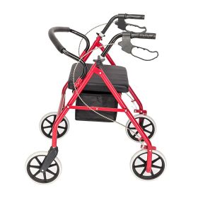 Iron Walker with Wheels Black & Red (Color: Red)