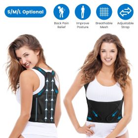 Posture Corrector for Women Men Adjustable Back Brace Posture Trainer Improve Hunchback Slouching Kyphosis Correction Invisible Under Clothes Upp (size: S)