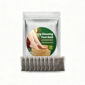 Herbal Leg Slimming Foot Bath Bags With Ginger, Saffron & Ginseng, Detox Foot Soak For Boost Circulation, Dispelling Cold & Dampness, 10 Counts (Option: 10 Counts)